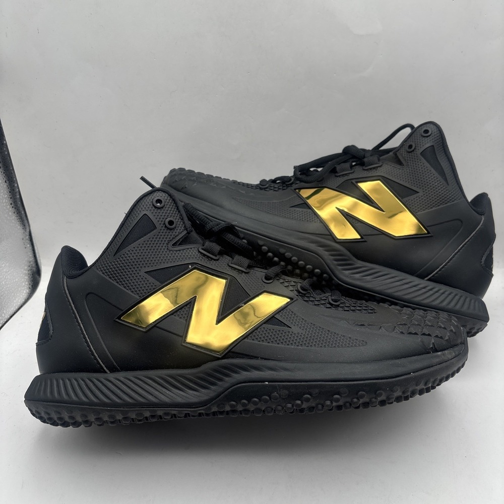 New Balance Ohtani 1 Baseball Turf Shoe FuelCell Mens Sz 10 - Black Gold - VNDS